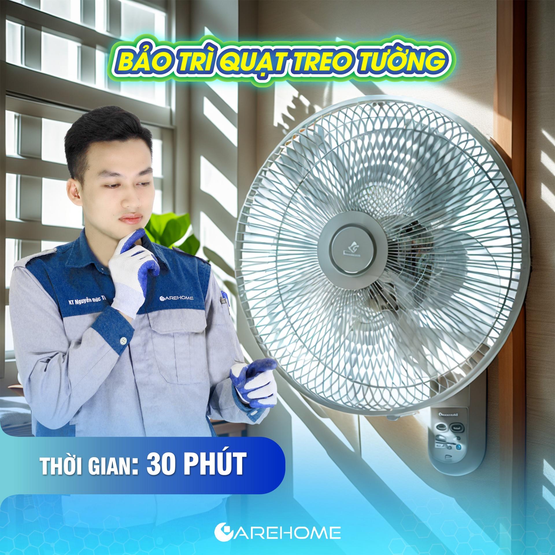 BẢO TRÌ QUẠT TREO TƯỜNG