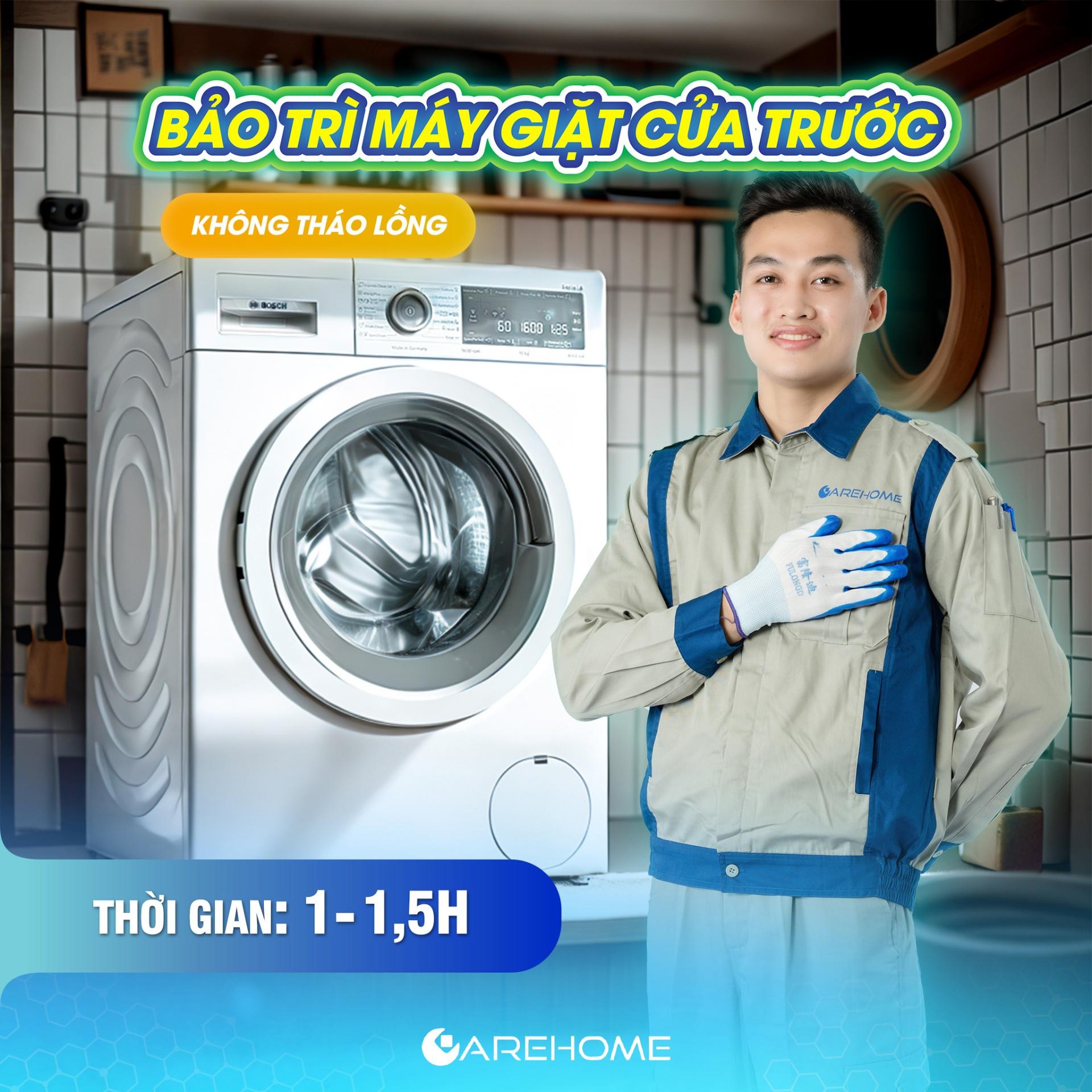 BẢO TRÌ MÁY GIẶT LỒNG NGANG (KHÔNG THÁO LỒNG)